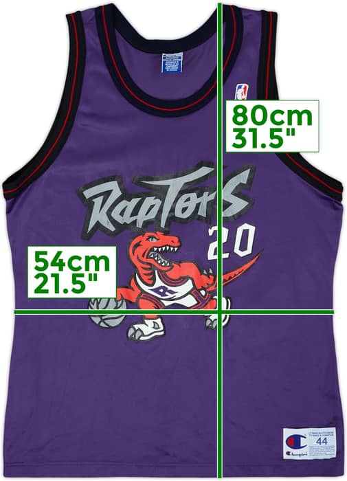 1995-97 Toronto Raptors Stoudamire #20 Champion Away Jersey - 8/10 - (L)