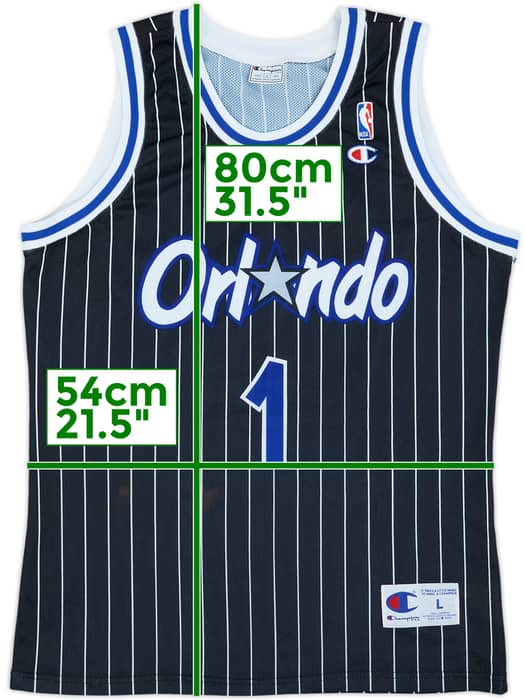 1993-94 Orlando Magic A.Hardaway #1 Champion Away Jersey - 9/10 - (L)