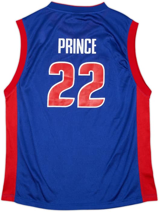 2006-10 Detroit Pistons Prince #22 adidas Away Jersey - 9/10 - (XL.Boys)