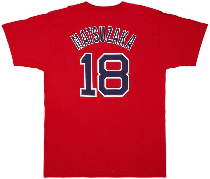 2007 Boston Red Sox Matsuzaka #18 Majestic Tee - 9/10 - (XL)