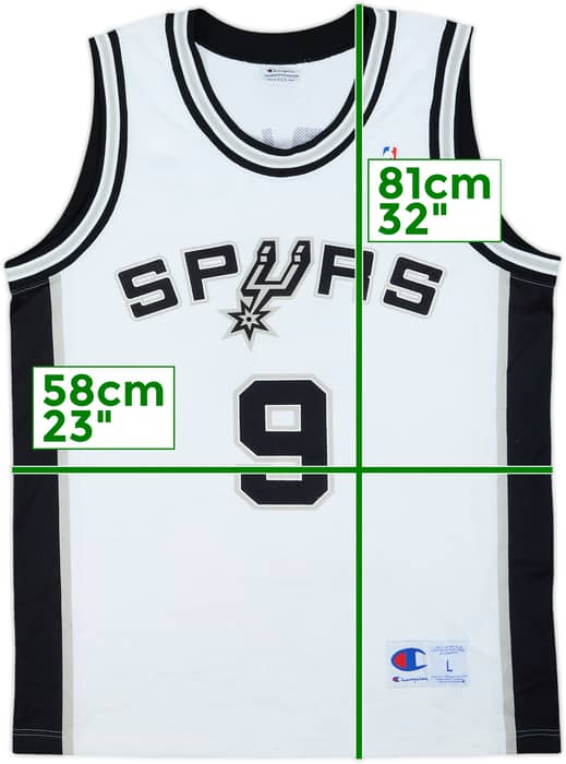 2002-10 San Antonio Spurs Parker #9 Champion Home Jersey - 7/10 - (L)