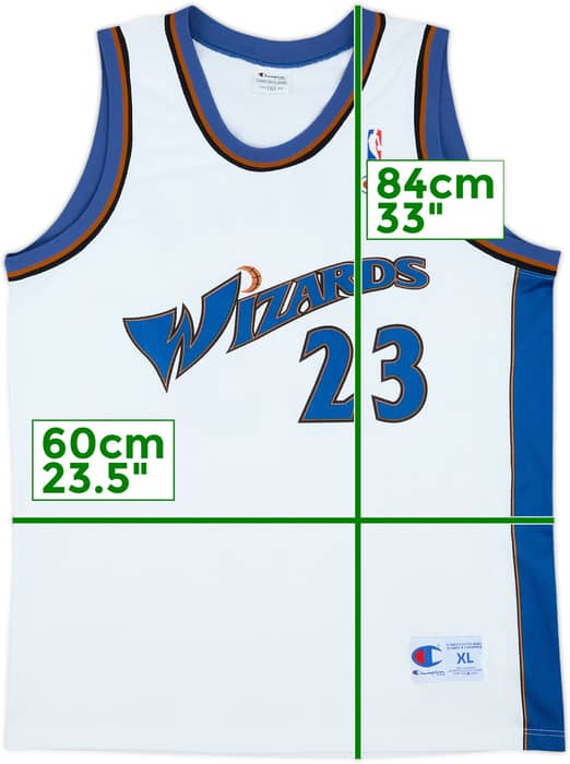 2001-03 Washington Wizards Jordan #23 Champion Home Jersey - 9/10 - (XL)