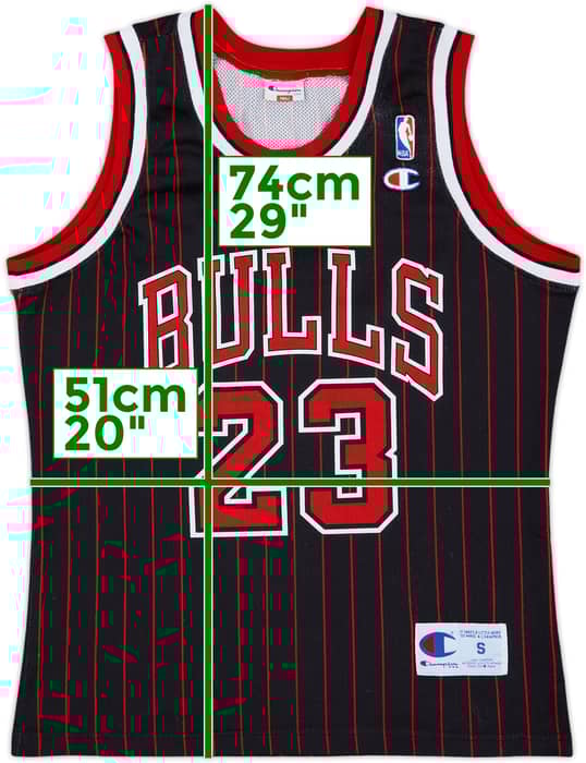 1995-97 Chicago Bulls Jordan #23 Champion Alternate Jersey - 9/10 - (S)