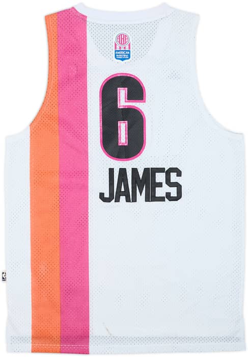 2011-12 Miami Heat James #6 adidas Hardwood Classics Swingman Jersey - 7/10 - (M)