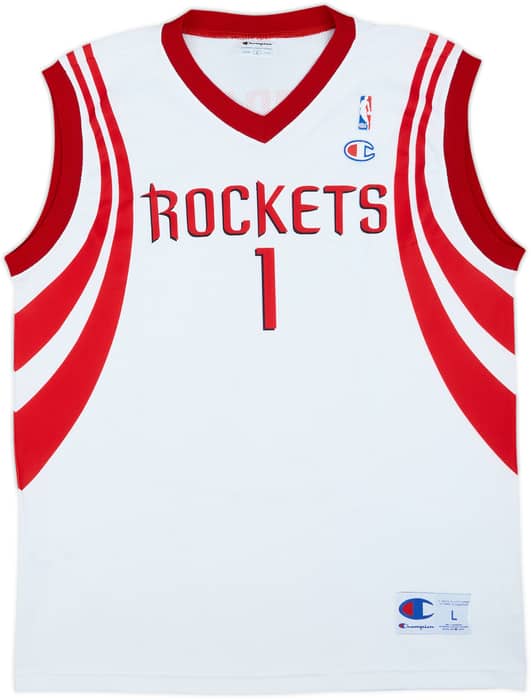 2004-10 Houston Rockets McGrady #1 Champion Home Jersey - 7/10 - (L)