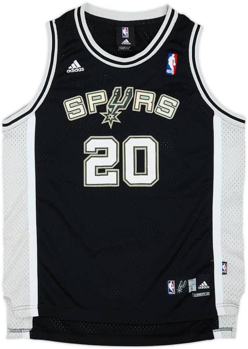 2006-10 San Antonio Spurs Ginobili #20 adidas Swingman Away Jersey - 6/10 - (L.Boys)