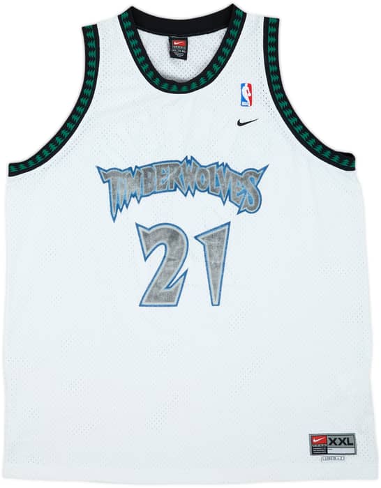 2000-04 Minnesota Timberwolves Garnett #21 Nike Swingman Home Jersey - 5/10 - (XXL)