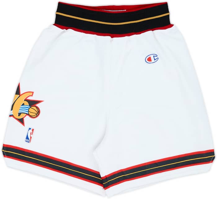 1997-07 Philadelphia 76ers Champion Home Shorts - 9/10 - (XS)