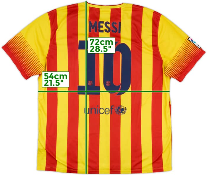 2013-15 Barcelona Away Shirt Messi #10 - 5/10 - (XXL)