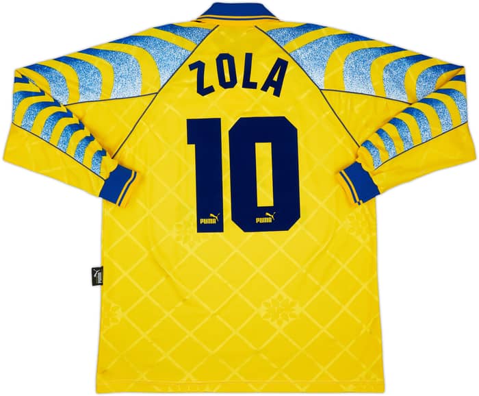 1995-96 Parma Third L/S Shirt Zola #10 - 8/10 - (L)