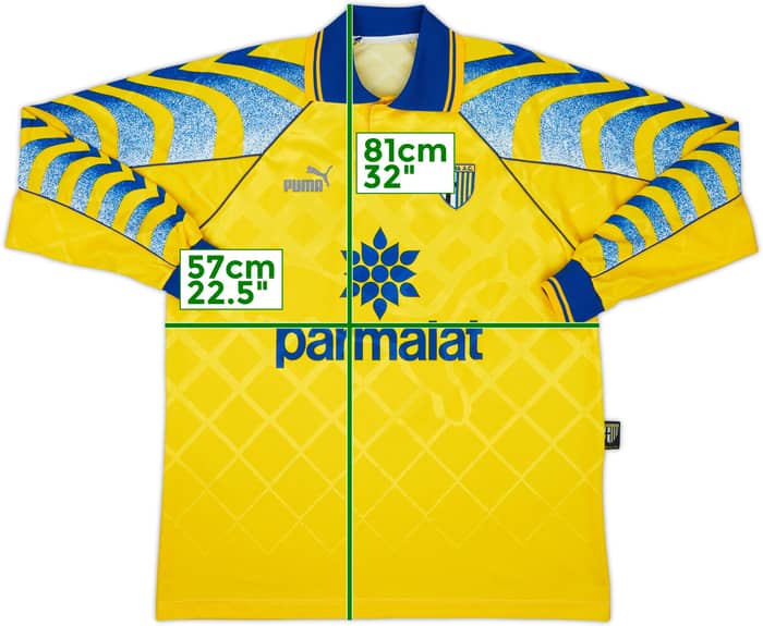 1995-96 Parma Third L/S Shirt Zola #10 - 8/10 - (L)