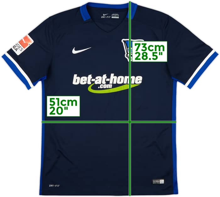2015-16 Hertha Berlin Away Shirt Weiser #20 - 7/10 - (M)