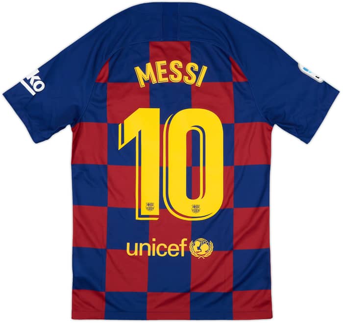 2019-20 Barcelona Home Shirt Messi #10 - 9/10 - (S)