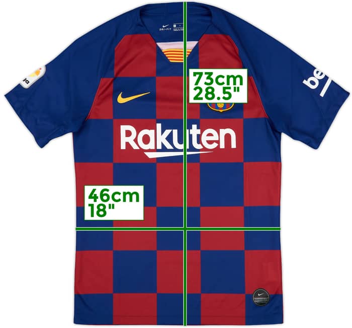 2019-20 Barcelona Home Shirt Messi #10 - 9/10 - (S)