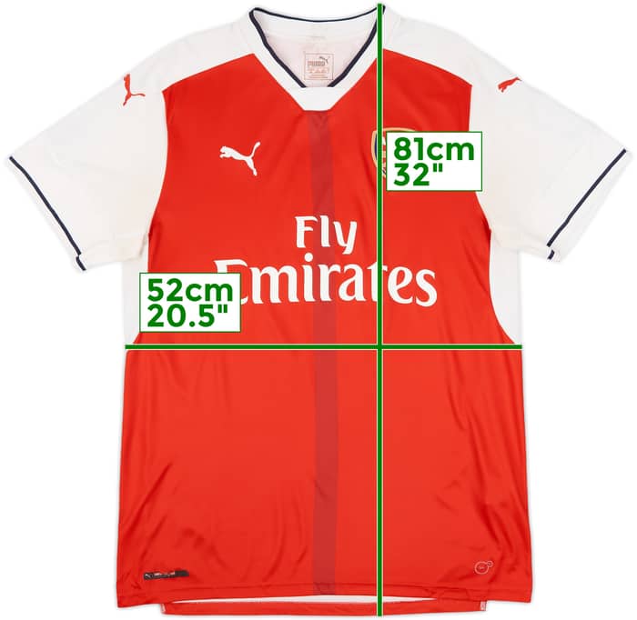 2016-17 Arsenal Home Shirt Ramsey #8 - 6/10 - (L)