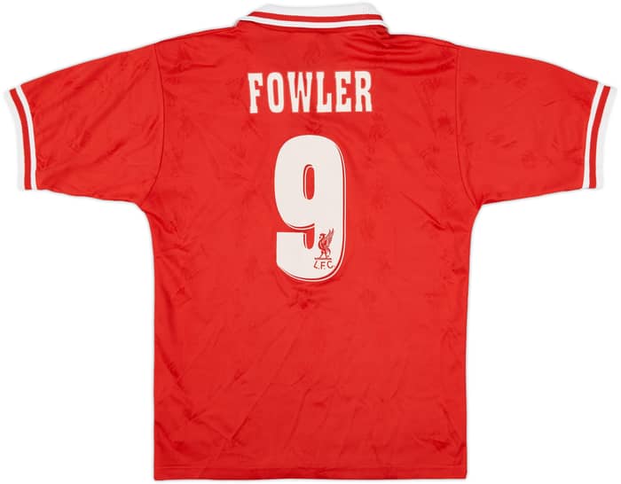 1996-98 Liverpool Home Shirt Fowler #9 - 9/10 - (Y)