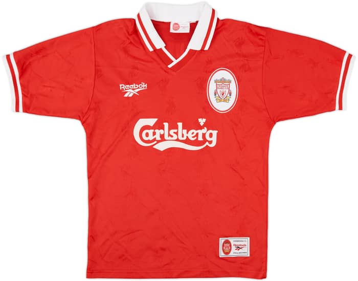 1996-98 Liverpool Home Shirt Fowler #9 - 9/10 - (Y)