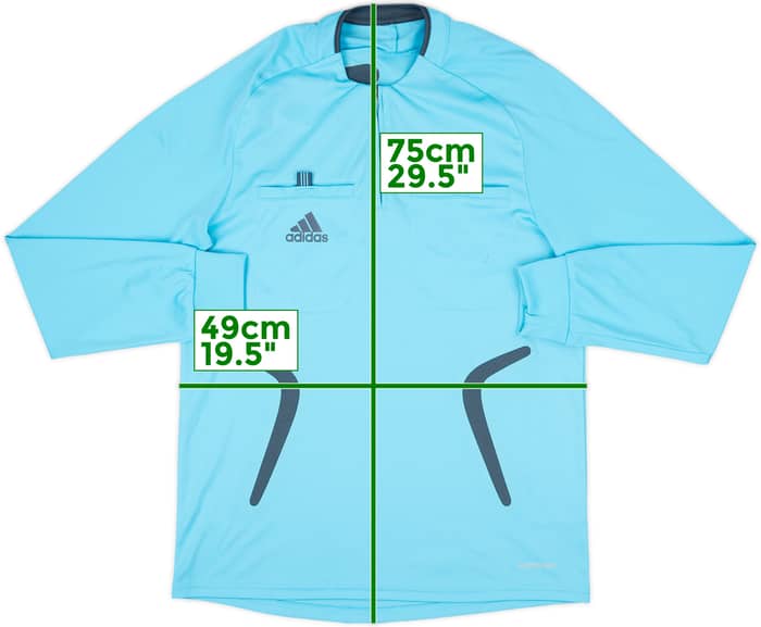 2008-09 adidas Referee Template L/S Shirt - 7/10 - (M)