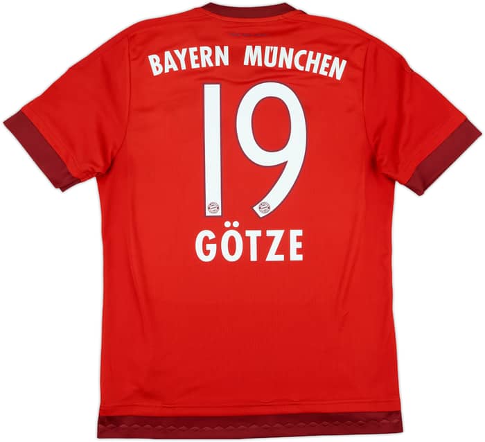 2015-16 Bayern Munich Home Shirt Gotze #19 - 9/10 - (M)
