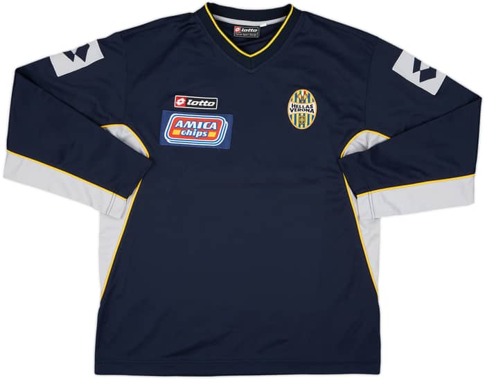 2001-02 Hellas Verona Lotto Sweat Top - 9/10 - (L)