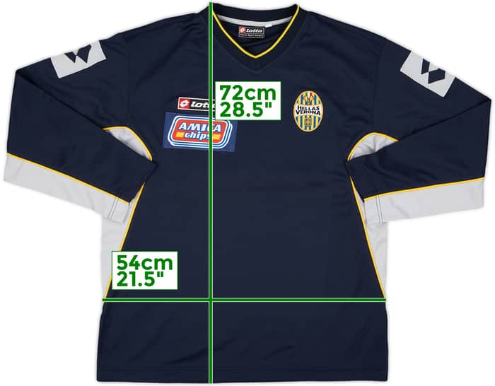 2001-02 Hellas Verona Lotto Sweat Top - 9/10 - (L)