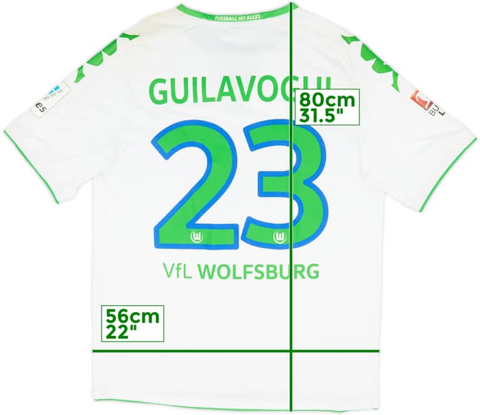 2015-16 Wolfsburg Home Shirt Guilavogui #23 - 7/10 - (XL)