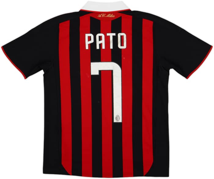 2009-10 AC Milan Home Shirt Pato #7 - 4/10 - (XL.Boys)