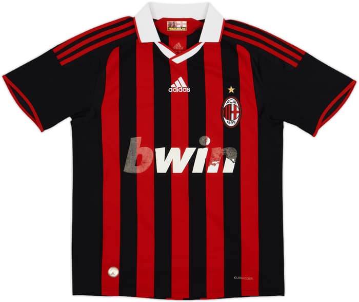 2009-10 AC Milan Home Shirt Pato #7 - 4/10 - (XL.Boys)