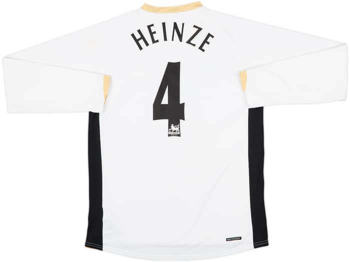 2006-08 Manchester United Away L/S Shirt Heinze #4 - 6/10 - (M)