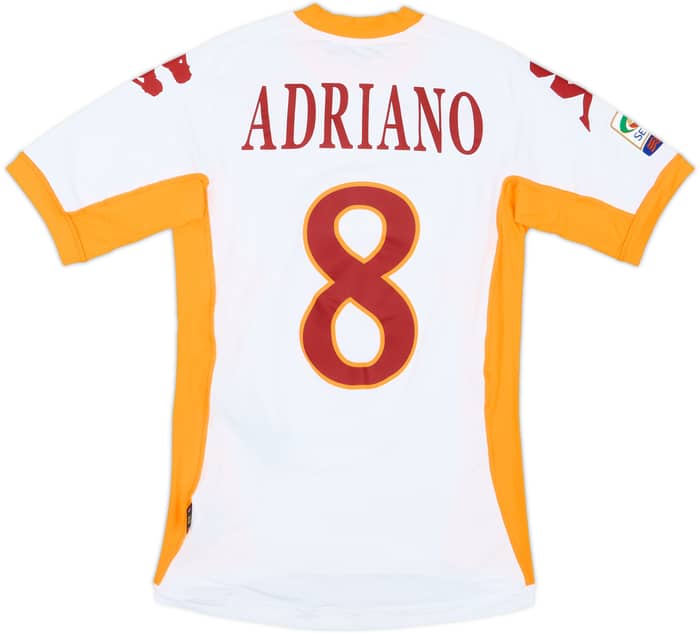 2010-11 Roma Away Shirt Adriano #8 (XS)