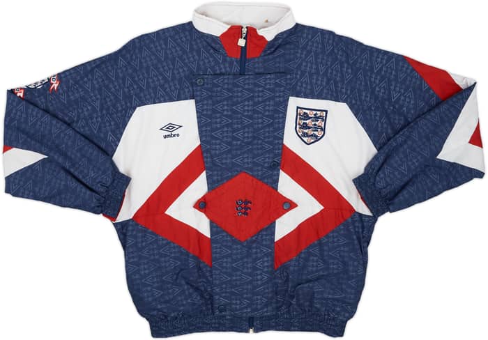 1990-92 England Umbro Track Jacket - 8/10 - (XL)