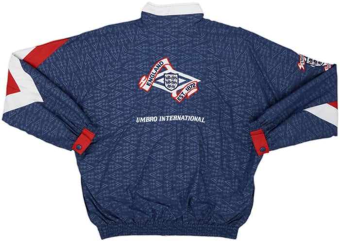 1990-92 England Umbro Track Jacket - 8/10 - (XL)