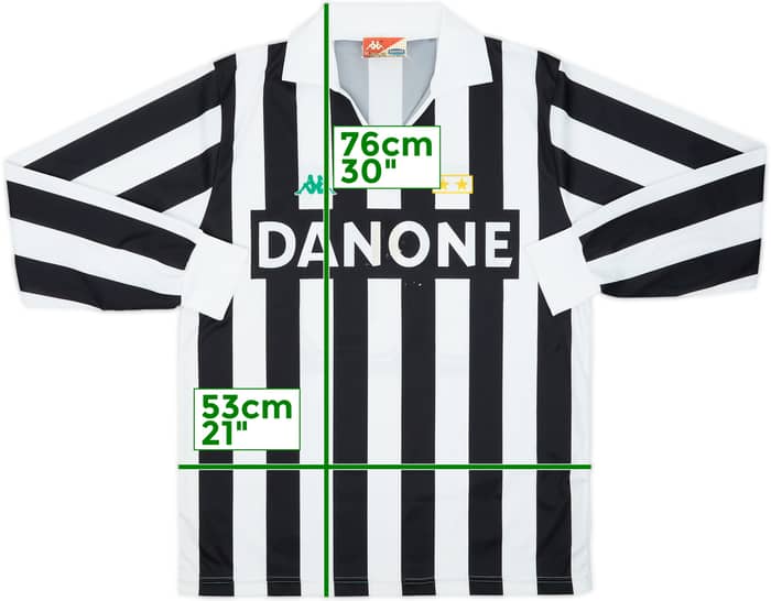 1992-94 Juventus Basic Home L/S Shirt #10 - 7/10 - (L)