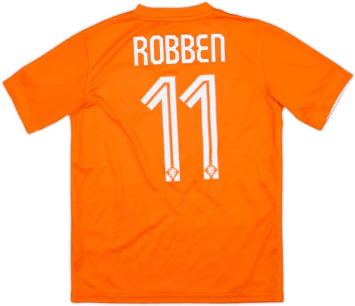2014-15 Netherlands Home Shirt Robben #11 - 8/10 - (M.Boys)