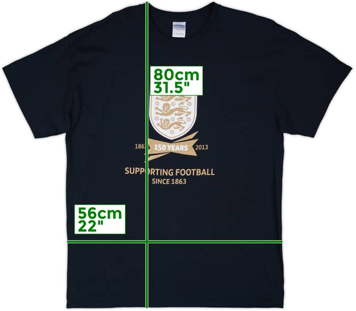 2013-14 England Gildan '150 Years' Cotton Tee - 9/10 - (XL)