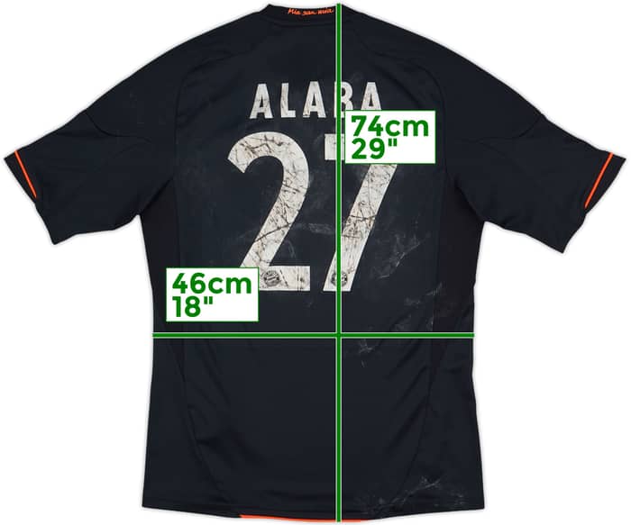 2012-13 Bayern Munich Third Shirt Alaba #27 - 4/10 - (M)