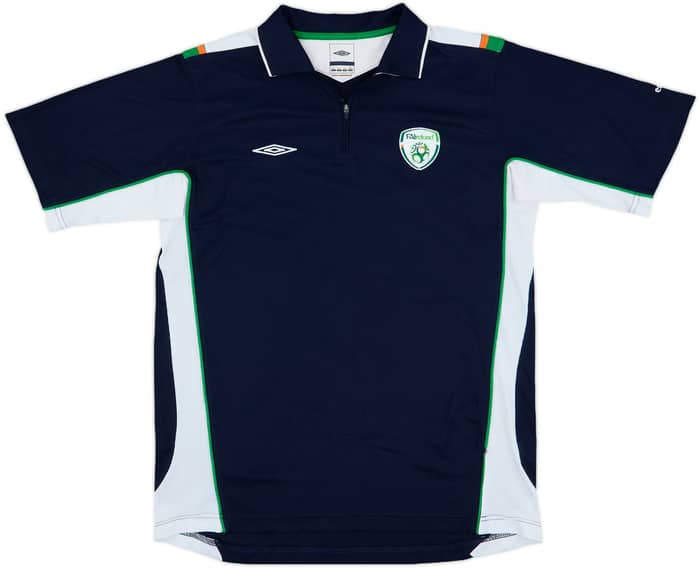 2008-09 Ireland Umbro 1/4 Zip Polo Shirt - 8/10 - (L)