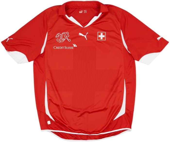 2010-11 Switzerland Home Shirt 'Wittwer' - 8/10 - (XL)