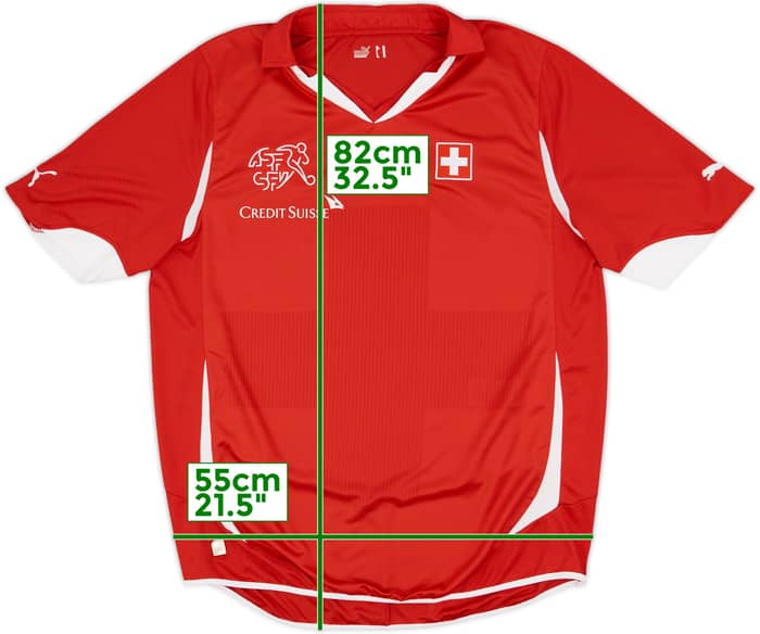 2010-11 Switzerland Home Shirt 'Wittwer' - 8/10 - (XL)