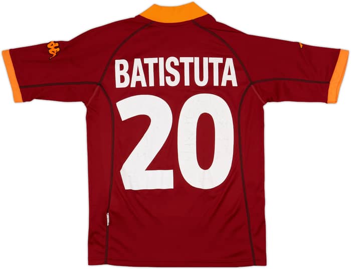 2001-02 Roma Home Shirt Batistuta #20 - 5/10