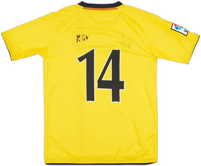 2008-10 Barcelona Away Shirt #14 - 4/10 - (XL.Boys)
