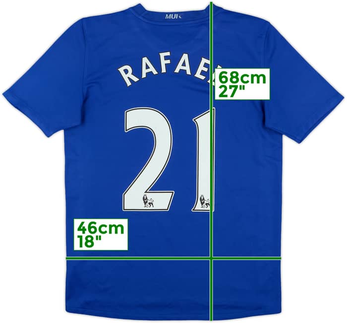 2008-09 Manchester United Third Shirt Rafael #21 - 7/10 - (XL.Boys)