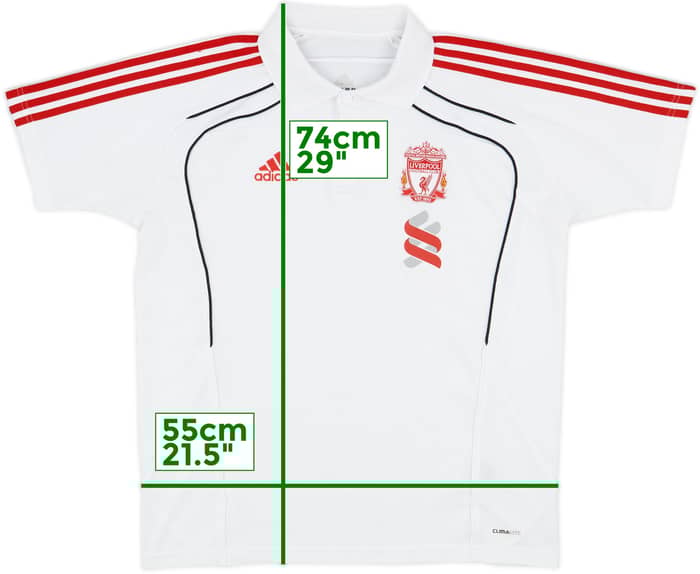 2010-11 Liverpool adidas Polo Shirt - 8/10 - (L)