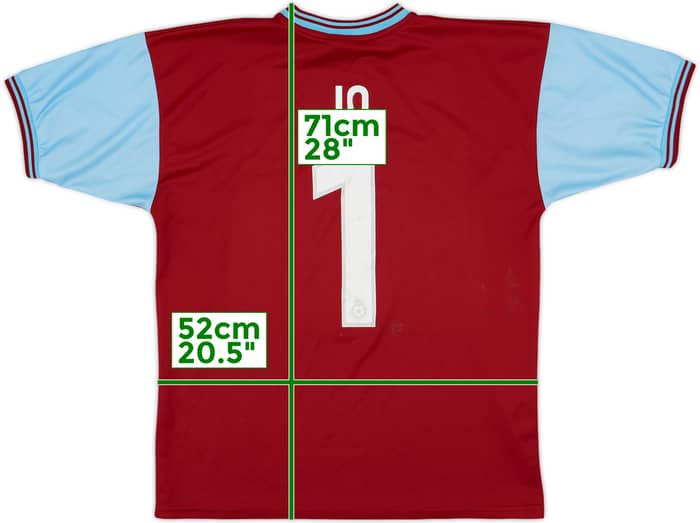2001-02 Burnley Home Shirt Jo #1 - 7/10 - (M)
