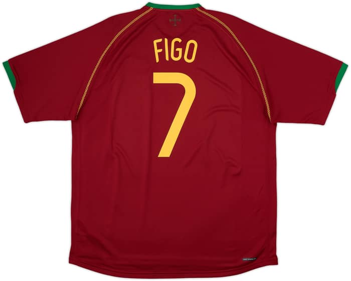 2006-08 Portugal Home Shirt Figo #7 - 8/10 - (XL)