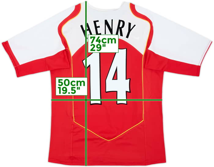 2004-05 Arsenal Home Shirt Henry #14 - 8/10 - (S)