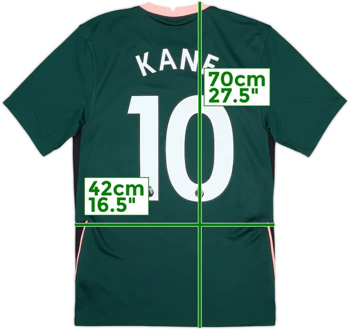2020-21 Tottenham Away Shirt Kane #10 - 8/10 - (XS)