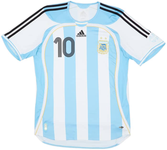 2005-07 Argentina Home Shirt Riquelme #10 - 7/10 - (M)