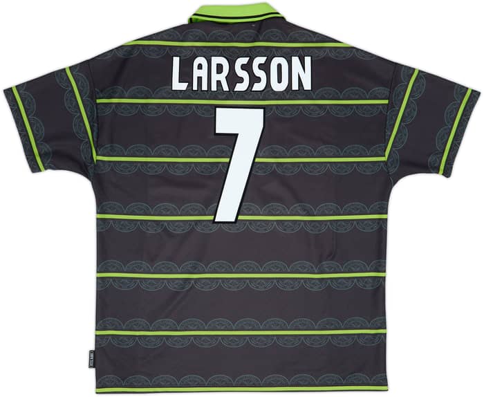 1998-99 Celtic Away Shirt Larsson #7 - 6/10 - (XXL)