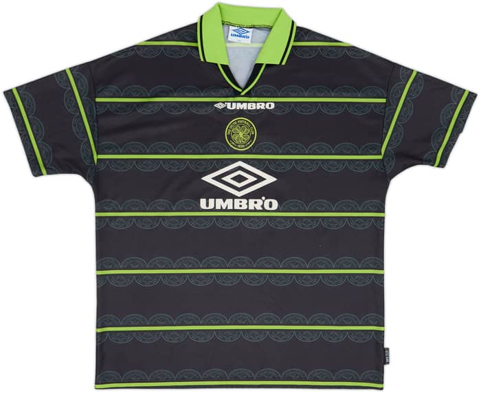 1998-99 Celtic Away Shirt Larsson #7 - 6/10 - (XXL)